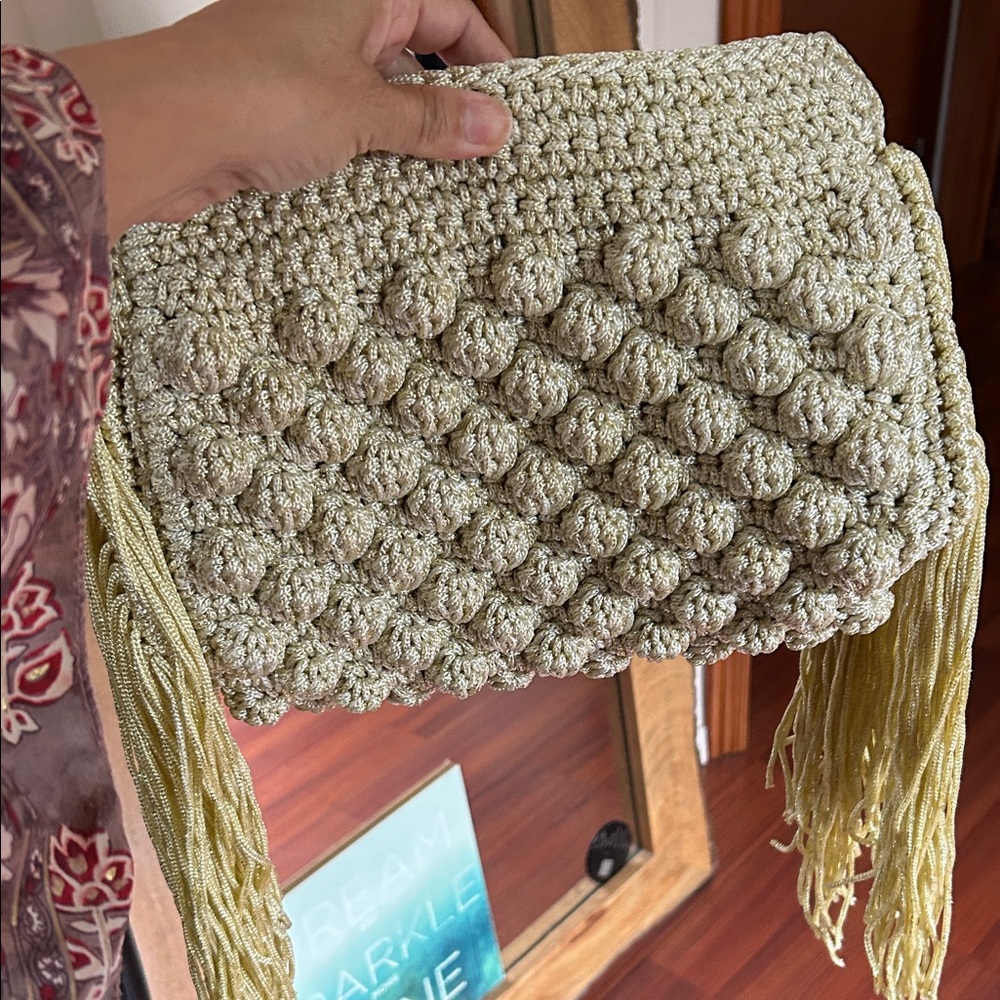 Handcrafted Cream Crochet Bag